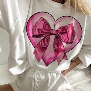 Valentine Heart witn coquette bow png, Valentines day png, Valentine coquette, coquette  bow png, Valentine png, Love png, Heart png,bow png