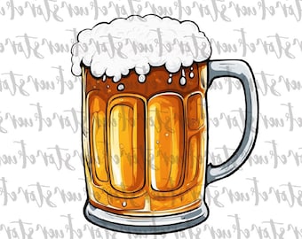 Beer Mug PNG, Beer png, Alcohol png, Cheers And Beers png, Beer Clipart, Gifts for Dad, Beer Stein png, beer glass png, beer with foam png