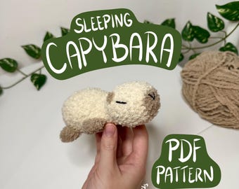 PATRÓN DE CROCHET Carpincho Durmiente
