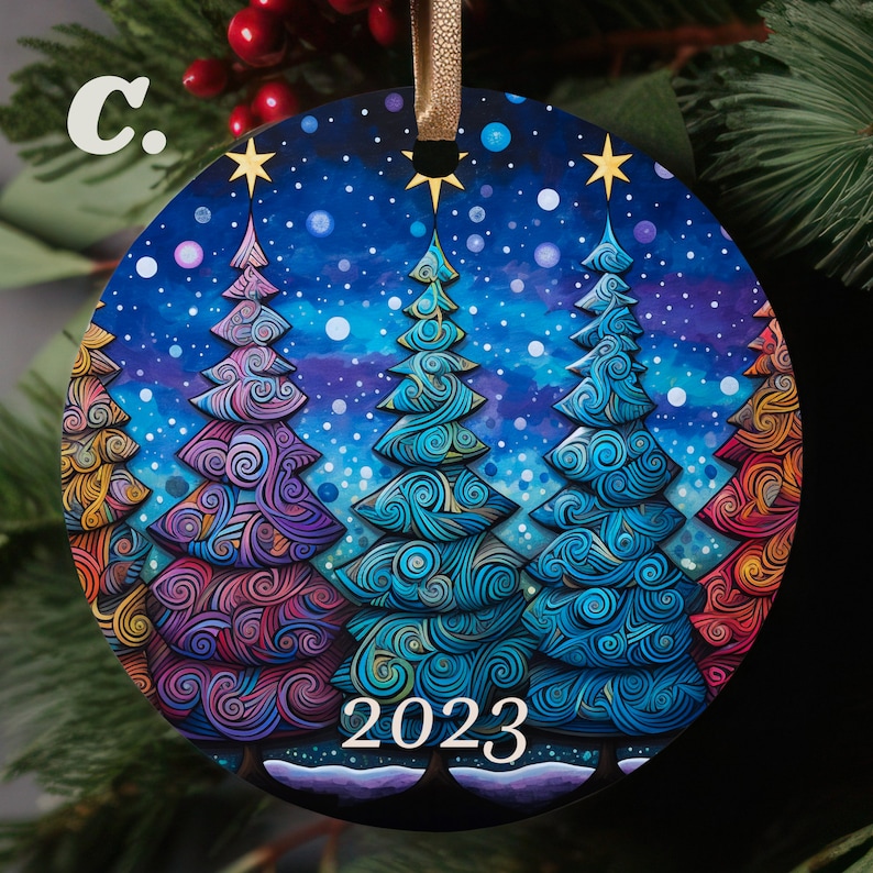 Christmas Ornament 2023 for Christmas Tree Decoration, Holiday Gift Idea, Friends Gift Exchange