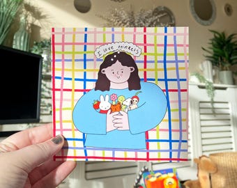 I love trinkets A6 and square print/ postcard
