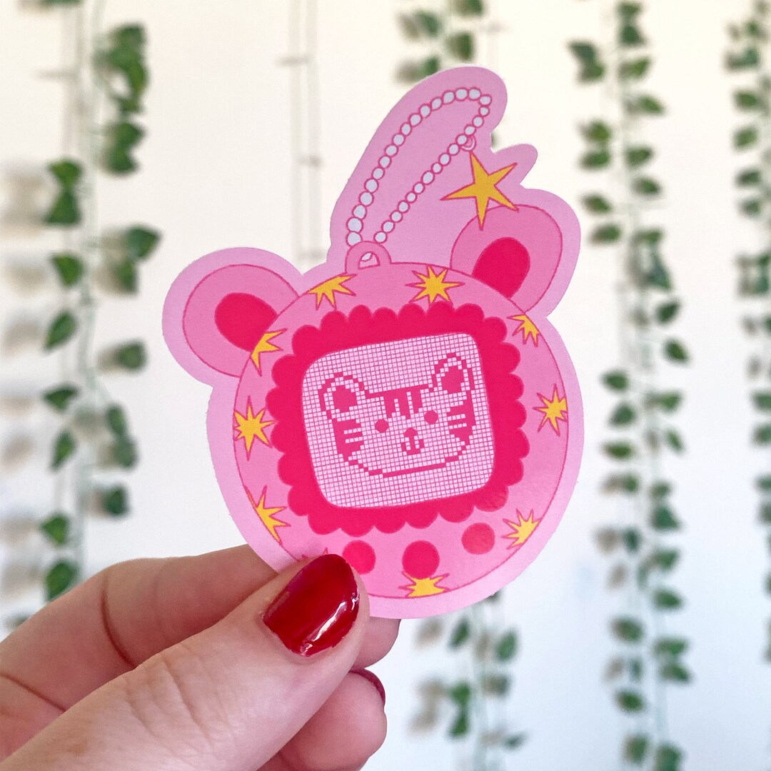 Tamagotchi Tiger Die Cut Sticker - Kawaii Sticker / Y2k Childhood Toy ...