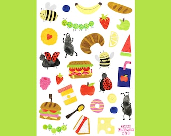 Picnic pals A6 sticker sheet