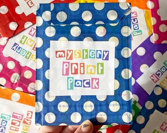 Mystery print pack - A6 postcard art prints/ random selection/ blind bag