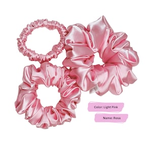 Silk scrunchies | Hair accessories for bridesmaids | Formal scrunchies for wedding | Silk hair accessories | Minimalist scrunchies