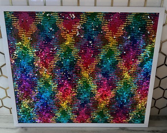 Flip Sequin Board  Rainbow Sequin