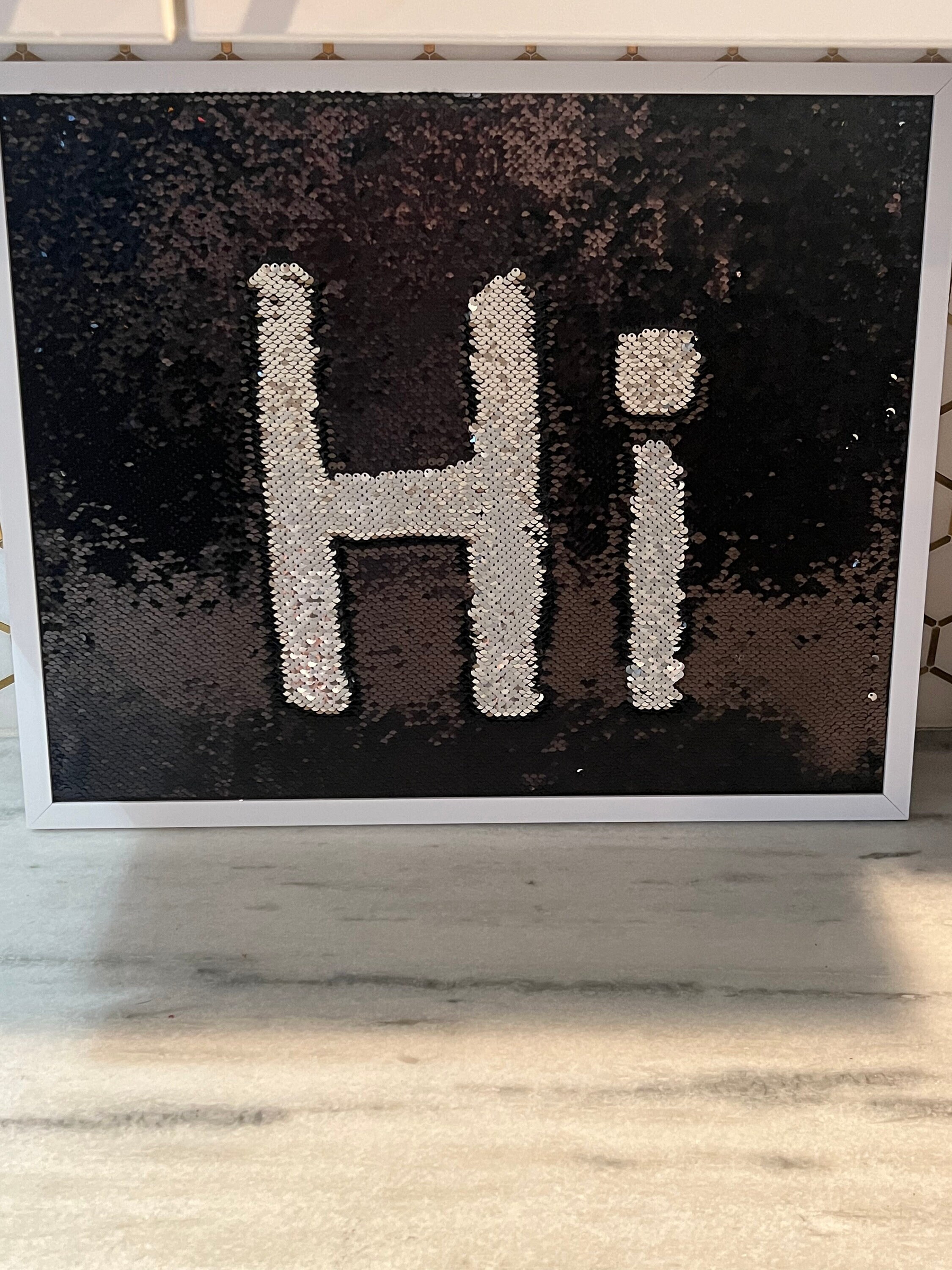 Flip Sequin Board - Black to Silver