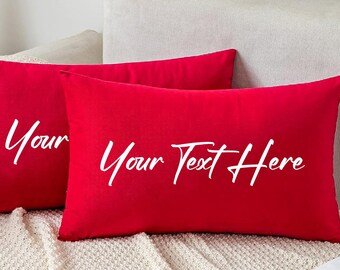 Custom Pillow, Personalized Text Pillow, Custom Text Pillow, Personalized Pillow, Custom Logo Pillow, Personalized Gift, Custom Pillowcase