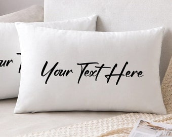 Custom Pillow, Personalized Pillow, Custom Text Pillow, Custom Name Pillow, Personalized Pillow Gift, Custom Pillow Gift, Custom Pillowcase