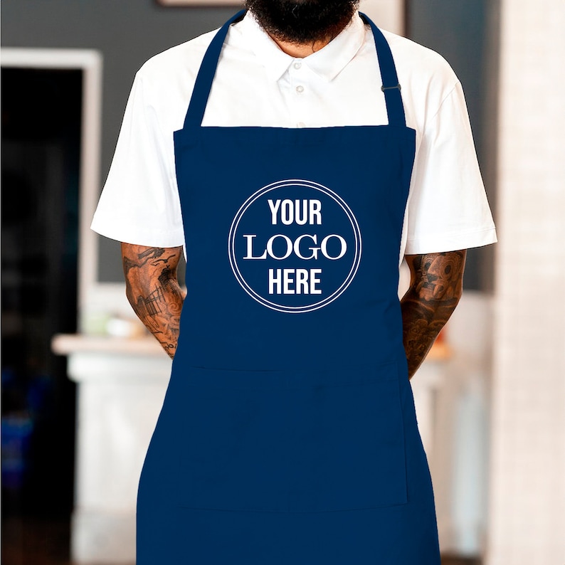 Personalized Logo Apron, Custom Apron, Company Logo Apron, Bulk Custom