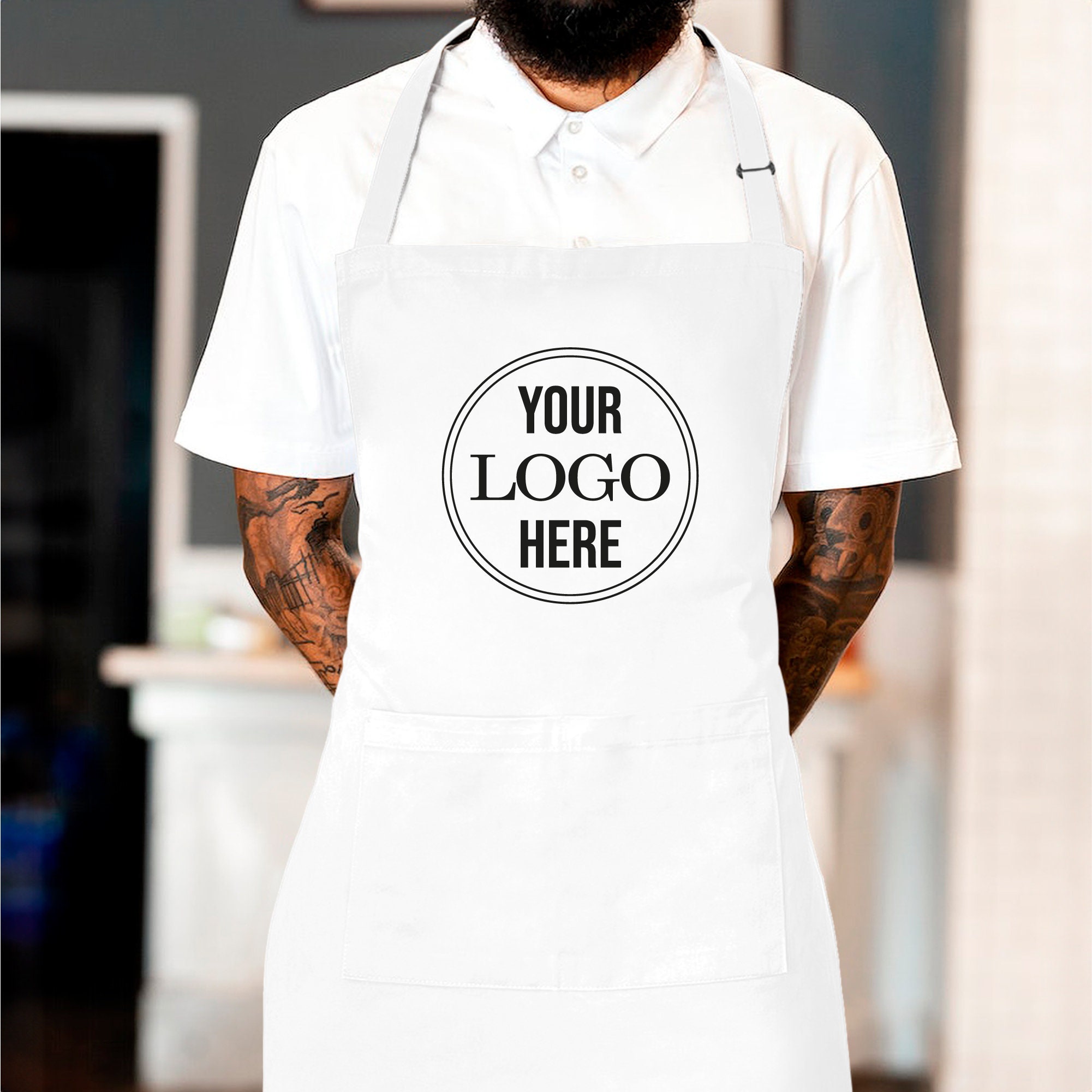 Personalized Logo Apron, Custom Apron, Company Logo Apron, Bulk Custom
