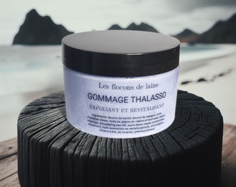 Gommage corporel artisanal exfoliant pour peau douce au beurre de karité, soin du bain purifiant et détoxifiant retirer les cellules mortes