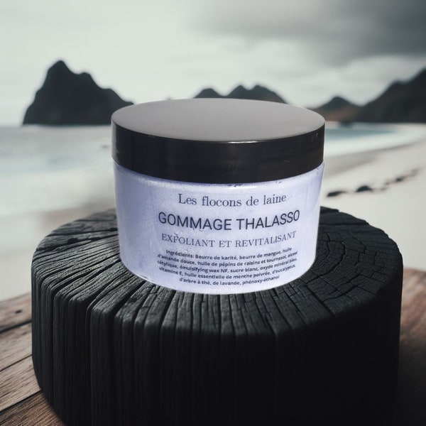 Gommage corporel artisanal exfoliant pour peau douce au beurre de karité, soin du bain purifiant et détoxifiant retirer les cellules mortes