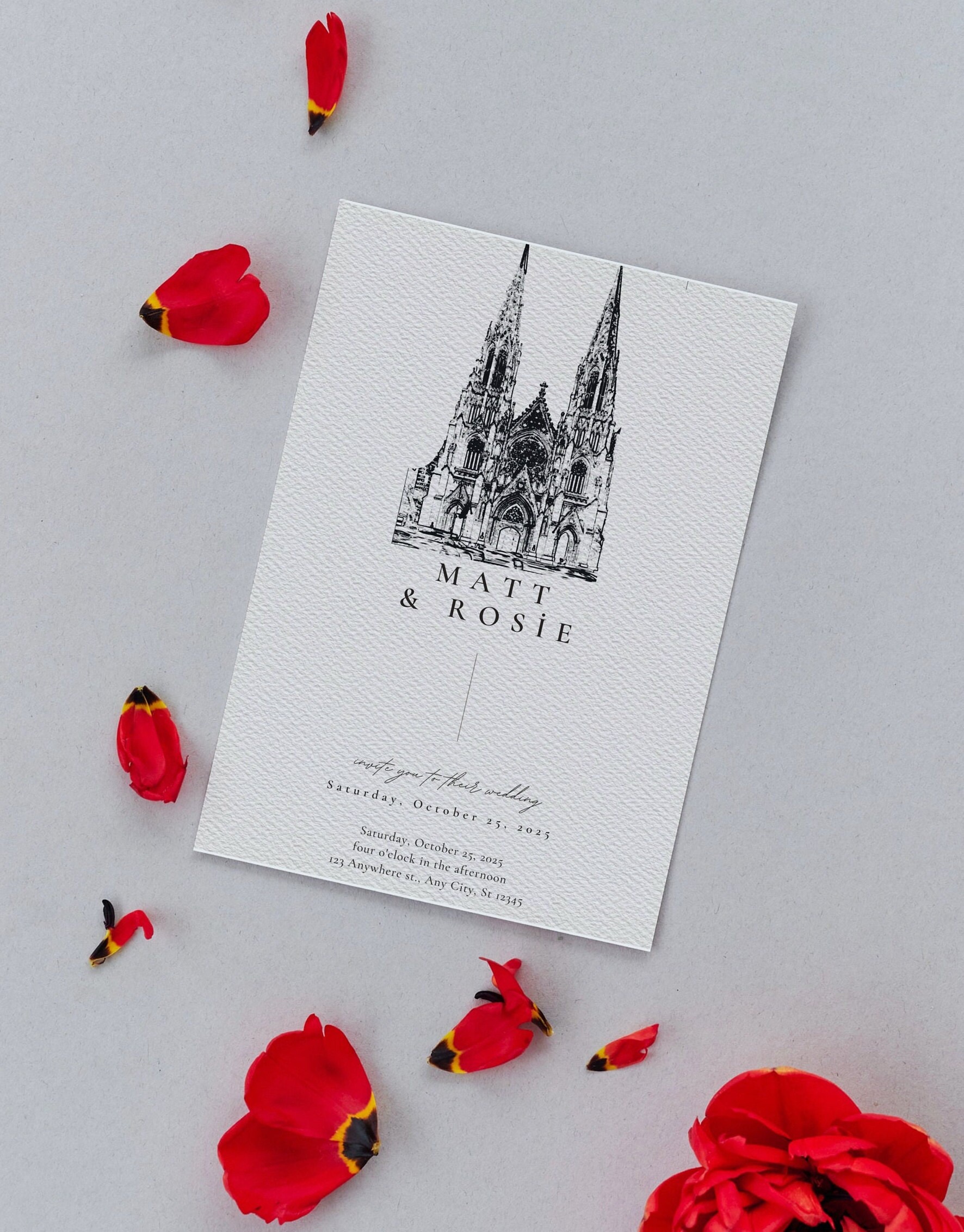 Custom Wedding Venue Drawing Illustration Digital Download - Etsy