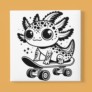 Axolotl | svg, png, pdf, jpeg | Cricut Template, Silhouette Template, Laser Engraver Template