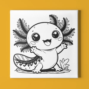 Axolotl | svg, png, pdf, jpeg | Cricut Template, Silhouette Template, Laser Engraver Template