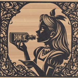 Alice | svg, png, jpeg, pdf | 300 ppp | modèle Cricut, modèle Silhouette | Clipart, graphiques, illustration