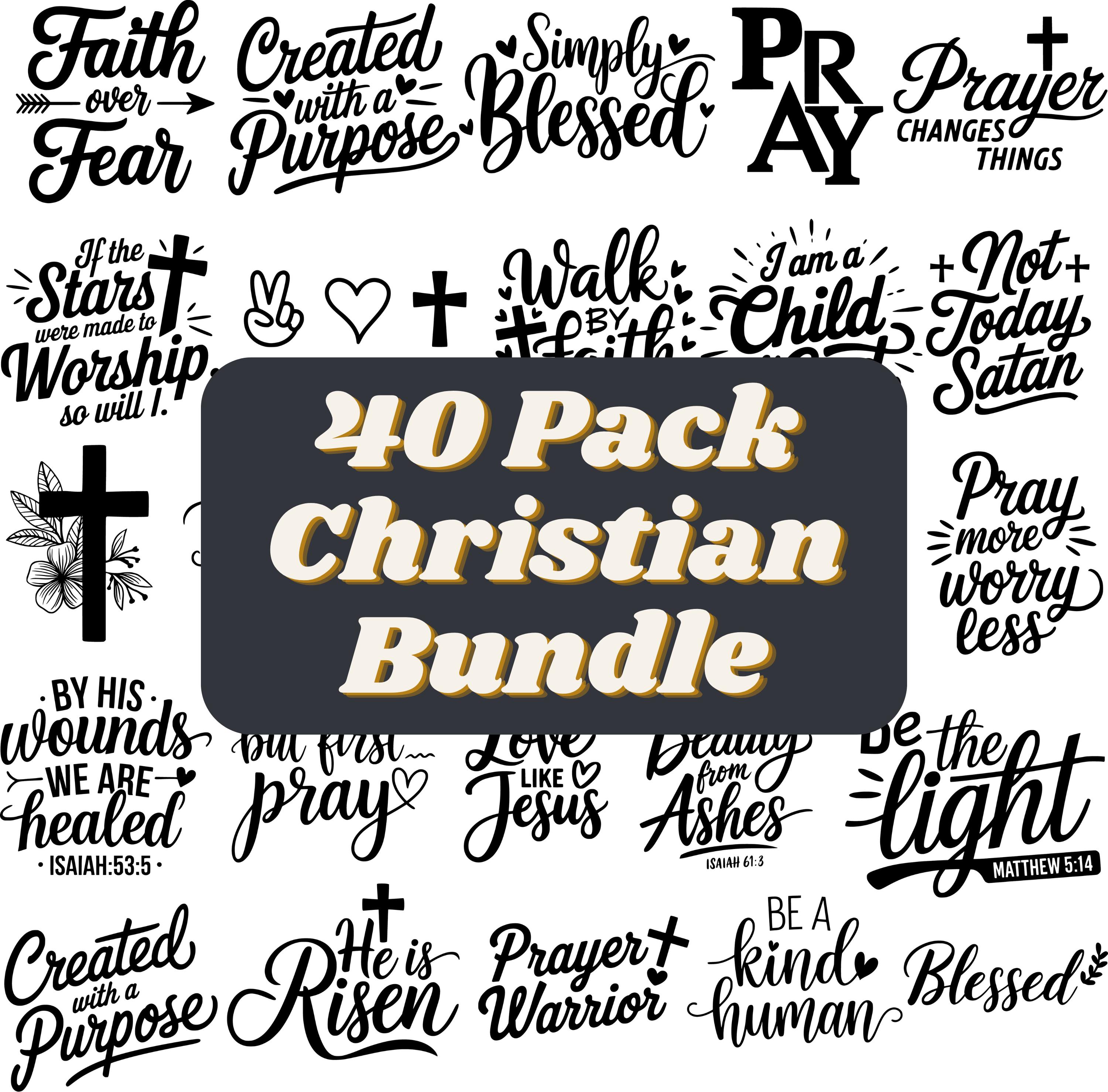Christian Svg Bundle, Religious Svg, Scripture Svg, Bible Verse Svg ...