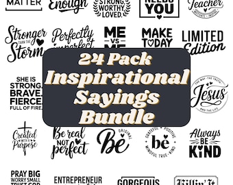 Inspirational Svg Bundle, Motivational Svg Bundle, Inspirational Quotes Svg, Self Love Svg, Kind Svg, Faith Svg, You Matter Svg,Svg Cut File