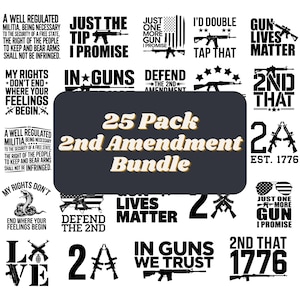 2nd Amendment Bundle Svg, 2nd Amendment t-shirt Svg, American flag svg, Patriotic svg, Second Amendment svg, Military svg