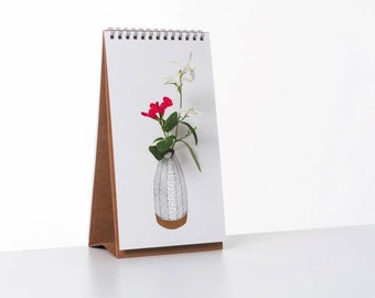Flip vase, table vase, paper