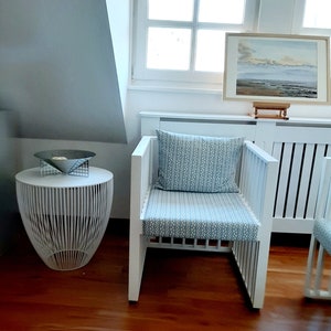 Fauteuil Purkersdorf, Josef Hoffmann, Wittmann, bekleding gerestaureerd