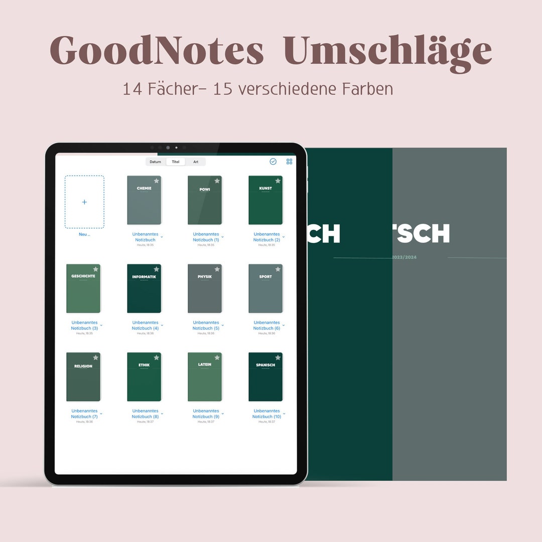 Goodnotes Notebook Covers Etsy
