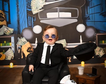 Ensemble costume de gentleman pour bébé fait main pour anniversaire et accessoires photo - Cadeau parfait pour un anniversaire et Halloween