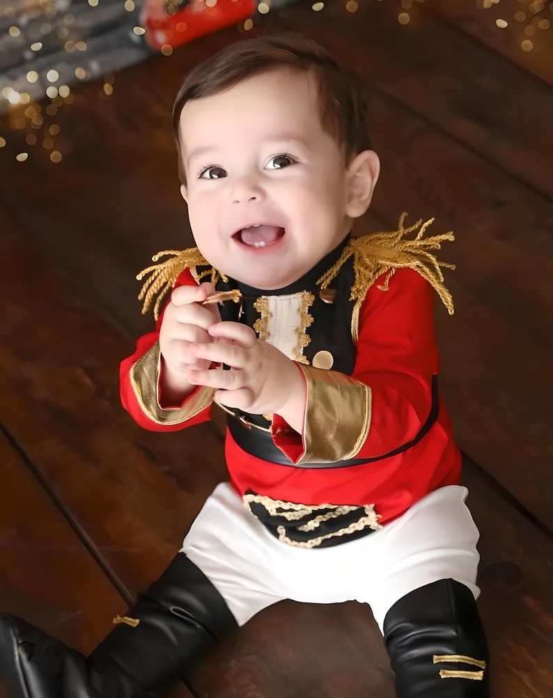 The Soldier First Quality Halloween Costume Toddler Outfit for Birthday and Photo Props 1st Birthday Gift image 3