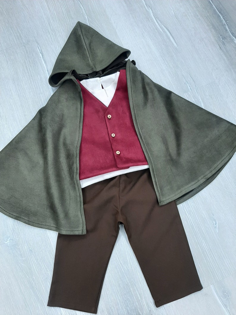 Handmade Medieval Costume for Boys, Medieval Cosplay Baby Suit, Suit for Halloween & Birthdays image 7