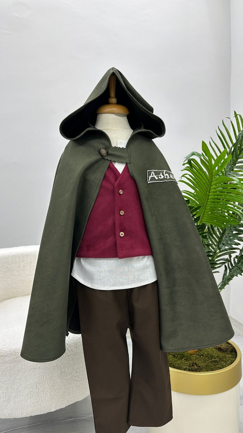 Handmade Medieval Costume for Boys, Medieval Cosplay Baby Suit, Suit for Halloween & Birthdays image 2