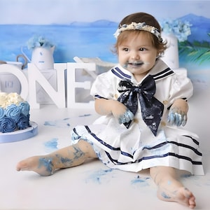 Handmade Sailor Costume for Girls - First Quality Gift for Halloween and Birthday - Premium Costume for Photography Props