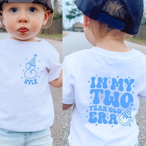 In My Two Year Old Era Shirt, Custom Birthday Boy Shirt, Boys 2nd Birthday Shirt, 2 Year Old Birthday Shirt, Toddler Birthday Shirt