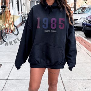Classic 1985 Sweatshirt For Women, 40th Birthday Hoodie, Vintage 1985 Sweatshirt, 40th Birthday Sweatshirt, 40th Birthday Gifts For Women