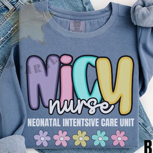 NICU Nurse Sweatshirt Neonatal Intensive Care Unit Nurse Sweatshirt Preppy Nurse Sweatshirt NICU Nurse Crewneck Nurse Sweater Gift For Nurse