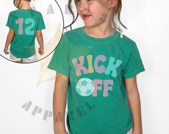 Personalized Soccer Shirt, Girls Kick Off Soccer Shirt, Soccer Era Shirt, Soccer Player Shirt, Youth and Adult Soccer Shirt, Gift For Soccer