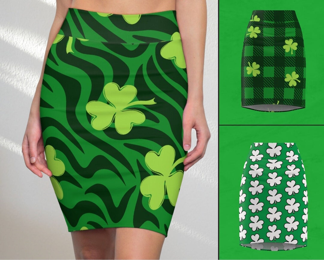 Shamrock St Patrick Day Skirt St Patrick s Day Outfit Irish Green shamrock-st-patrick-day-skirt-st-patrick-s-day-outfit-irish-green