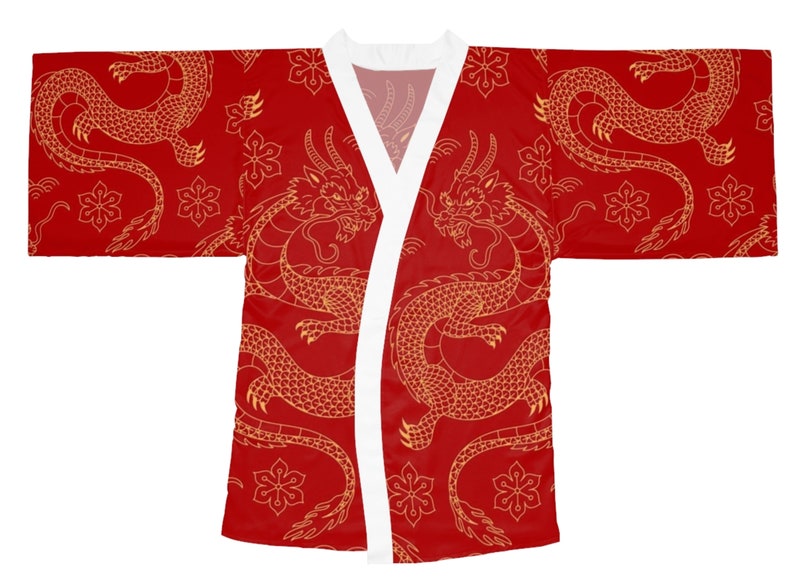 Year of the Dragon Kimono Robe, Chinese New Year, Year of the Dragon ...