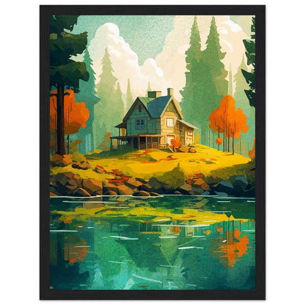 Cabin Wall Art Etsy