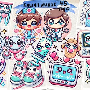 Kawaii Nurse Clipart, Cute Medical Profession, Adorable Nurse ...