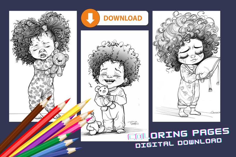 Cute African American Baby Coloring Pages, Pajamas African American ...