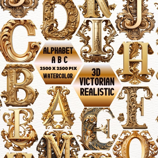 Victorian Alphabet - Etsy