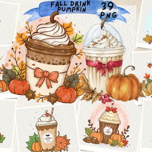 Fall Coffee Drink, Autumn Sublimation, Orange Pumpkin Latte, Coffee Sublimation,Fall tshirt, Fall Drink Design, Pumpkin Spice, Junk Journal