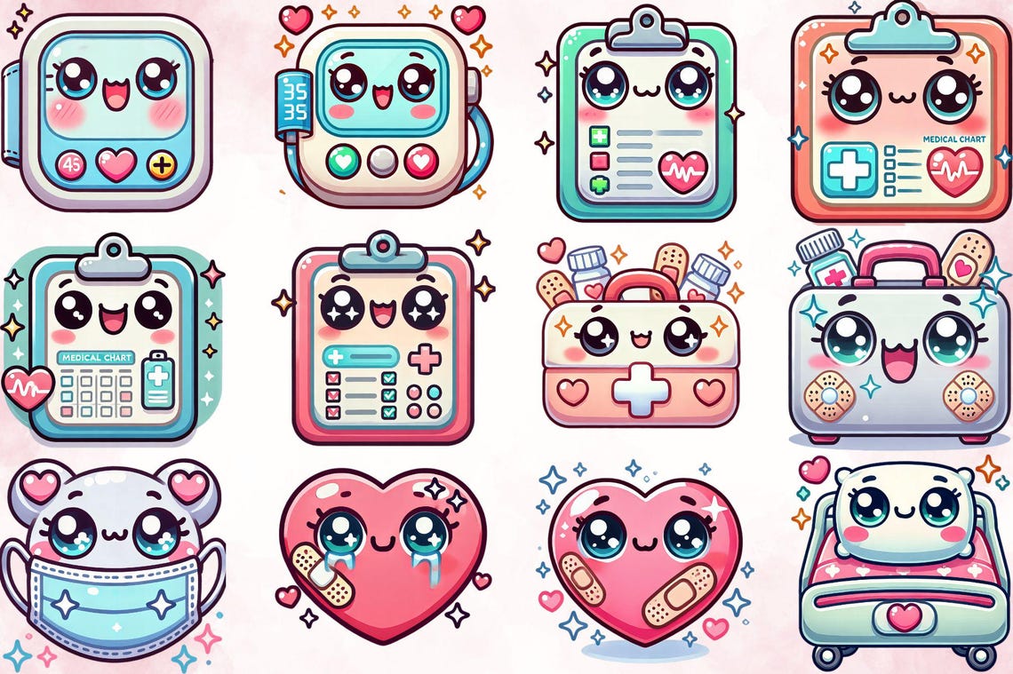 Kawaii Nurse Clipart, Cute Medical Profession, Adorable Nurse ...