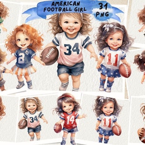 Cute Girl American Football, Football Kids, Football Kids, Kids Playing Football, Sublimation, Kid Sports, Junk Journal, Scrapbooking