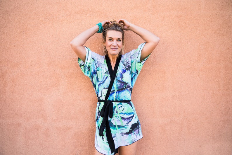 A green day kimono blue and green image 1