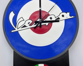 Vintage Vespa Clock | Retro Table Clock | Gift for Vespa Lovers