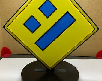 Geometry Dash Gamer LED Lamp – 3D Illuminated LED Neon Decoration 12v Light