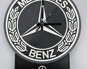 Mercedes-Benz Desk Clock | Elegant Table Clock | Gift for Mercedes Fans