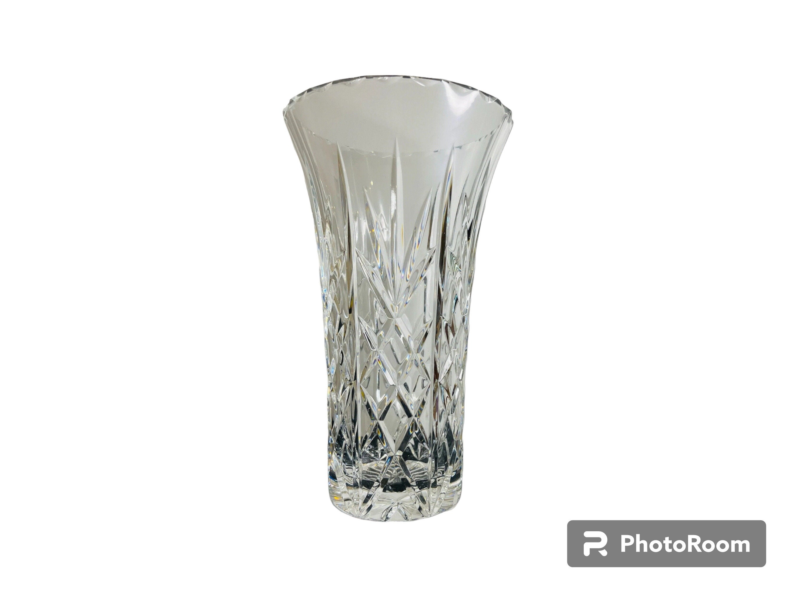 Vintage Crystal Vase Royal Gallery 9 1/2 Inch Etsy